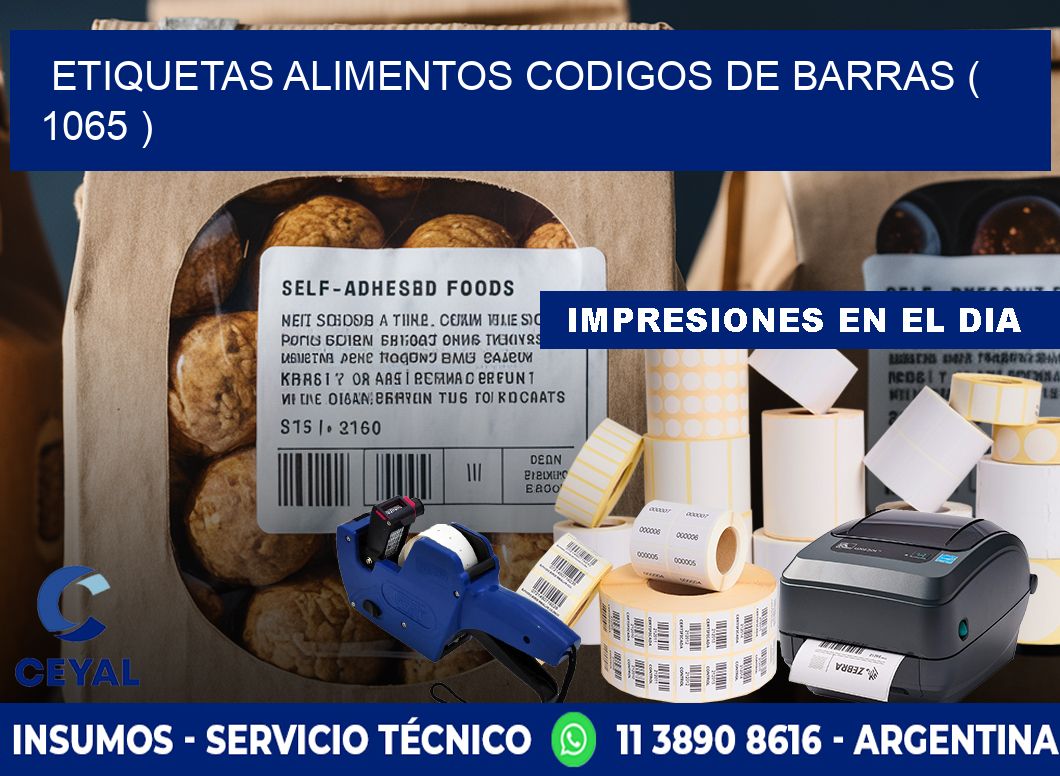 etiquetas alimentos codigos de barras ( 1065 )