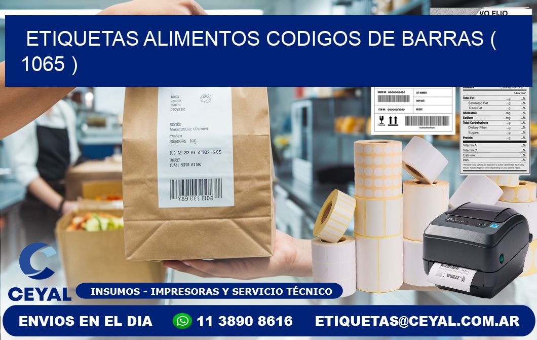 etiquetas alimentos codigos de barras ( 1065 )