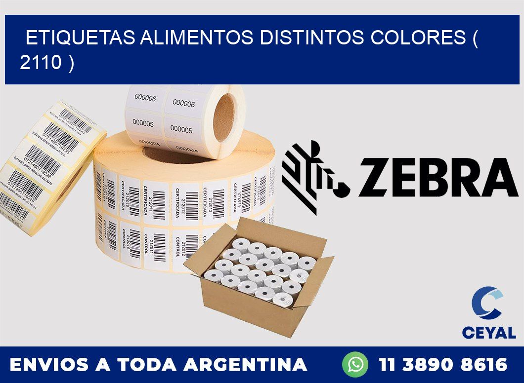 etiquetas alimentos distintos colores ( 2110 )