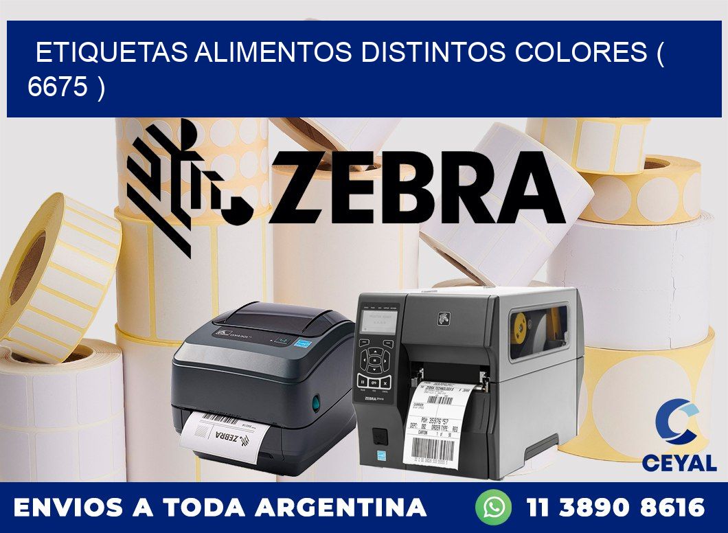 etiquetas alimentos distintos colores ( 6675 )
