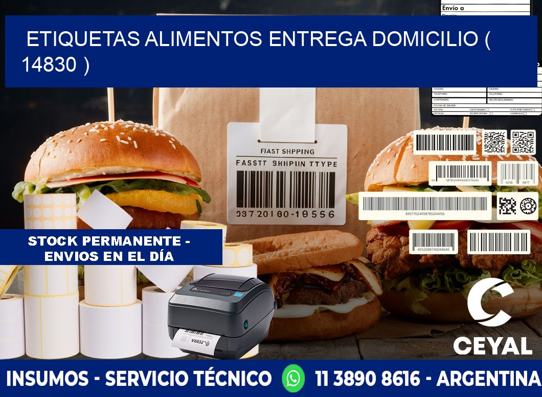 etiquetas alimentos entrega domicilio ( 14830 )