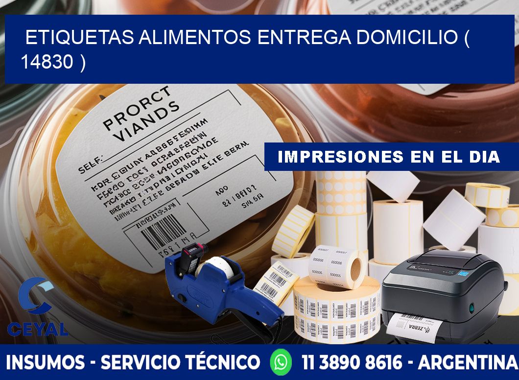 etiquetas alimentos entrega domicilio ( 14830 )