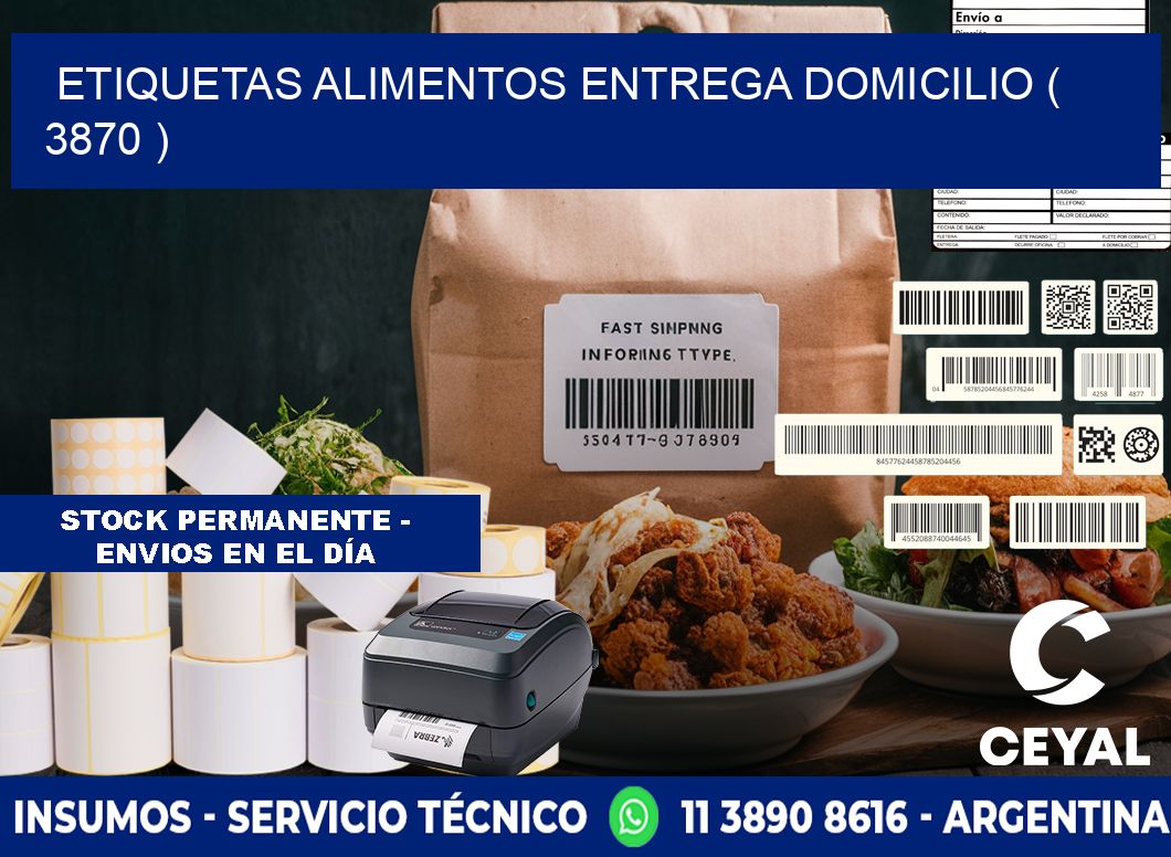etiquetas alimentos entrega domicilio ( 3870 )