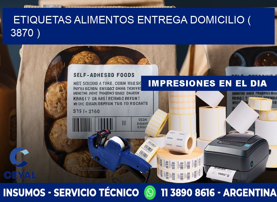 etiquetas alimentos entrega domicilio ( 3870 )