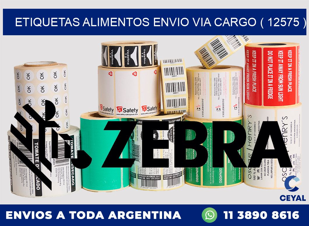 etiquetas alimentos envio via cargo ( 12575 )