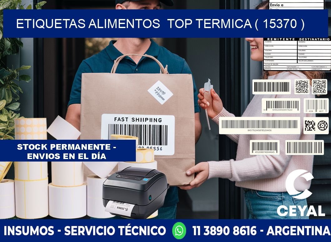 etiquetas alimentos  top termica ( 15370 )