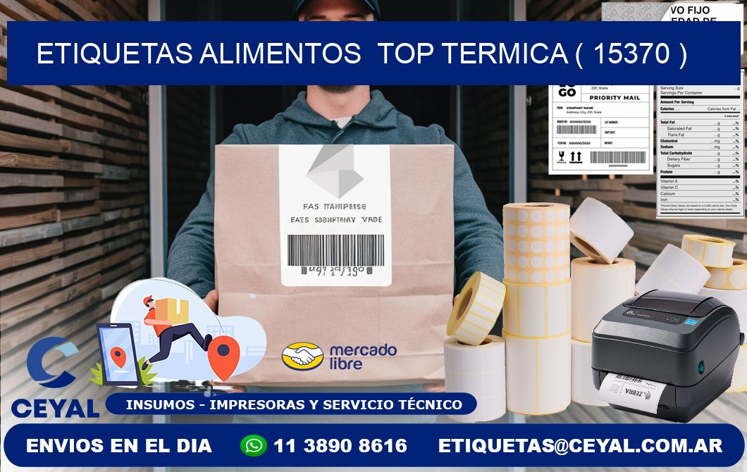 etiquetas alimentos  top termica ( 15370 )