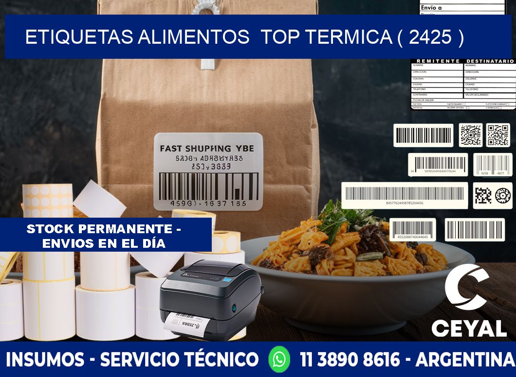 etiquetas alimentos  top termica ( 2425 )