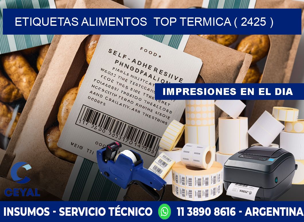 etiquetas alimentos  top termica ( 2425 )