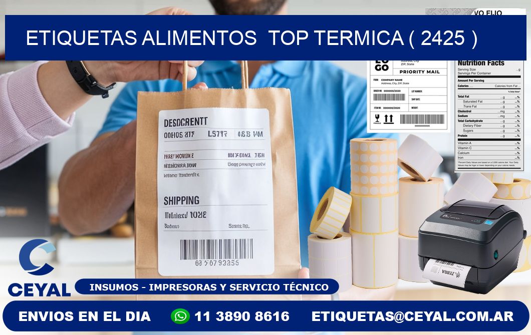 etiquetas alimentos  top termica ( 2425 )