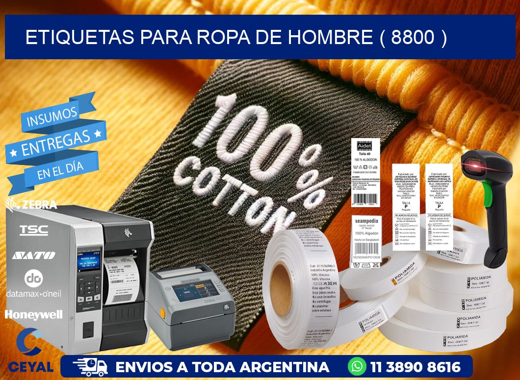 etiquetas para ropa de hombre ( 8800 )