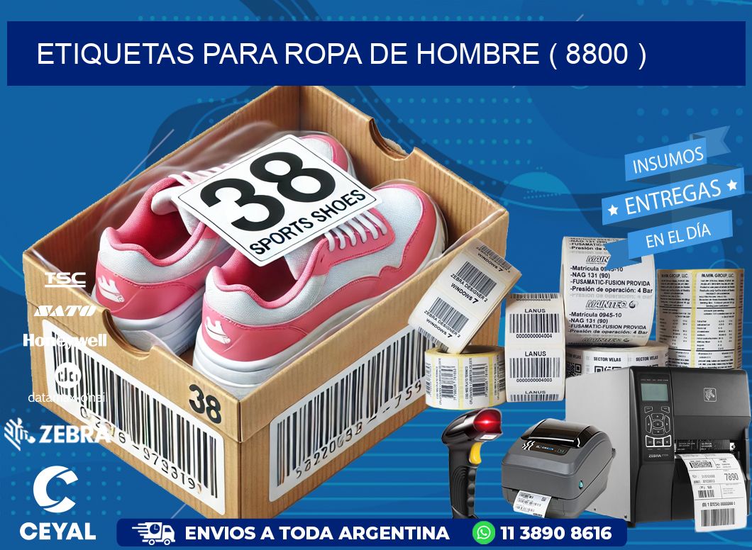 etiquetas para ropa de hombre ( 8800 )