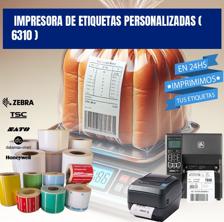impresora de etiquetas personalizadas ( 6310 )