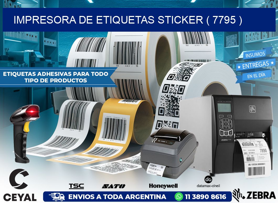 impresora de etiquetas sticker ( 7795 )