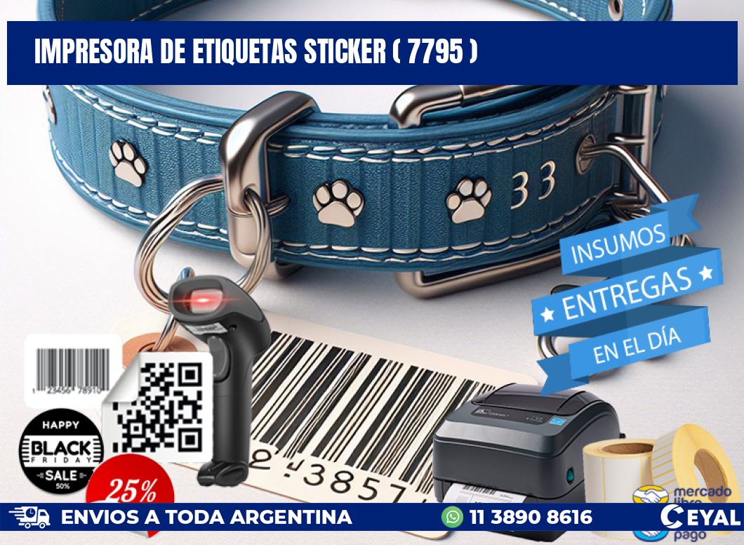 impresora de etiquetas sticker ( 7795 )