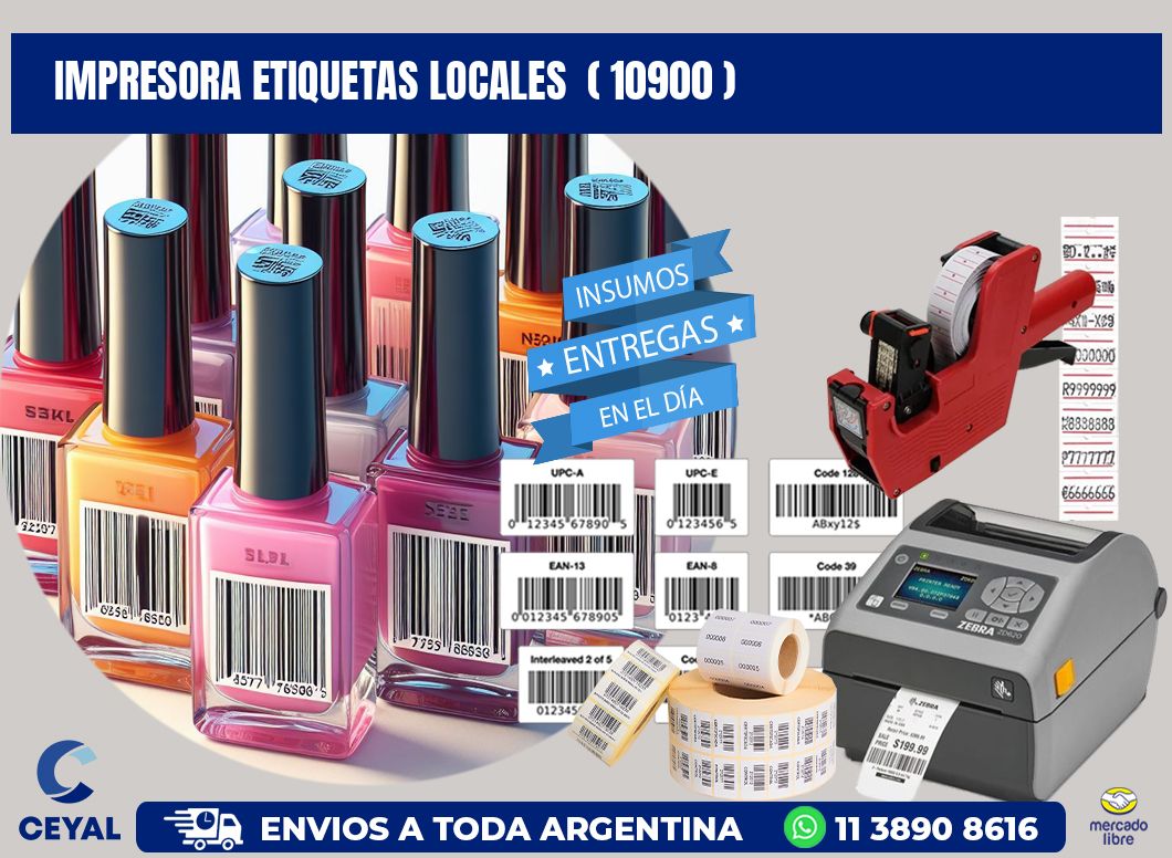 impresora etiquetas locales  ( 10900 )