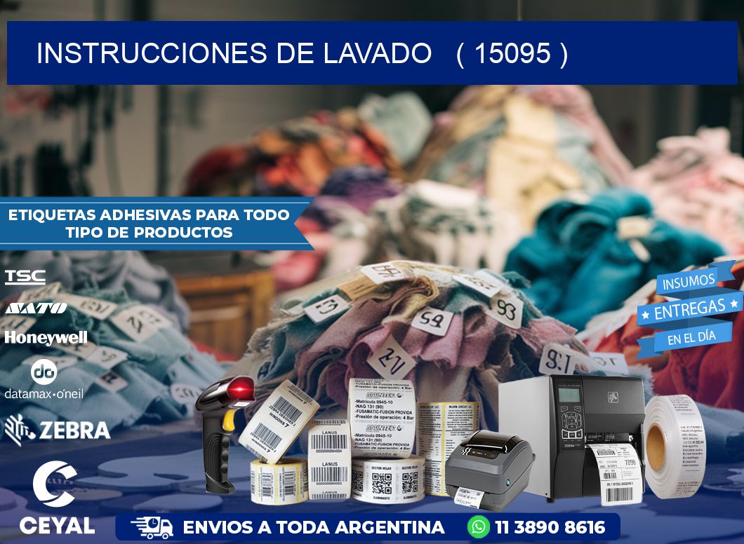 instrucciones de lavado   ( 15095 )