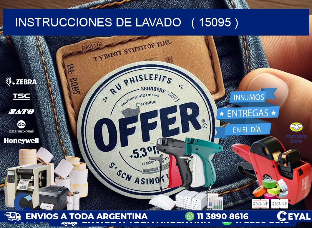 instrucciones de lavado   ( 15095 )