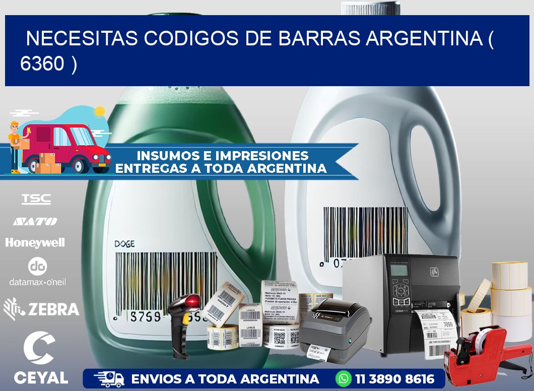 necesitas codigos de barras argentina ( 6360 )
