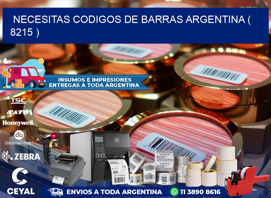 necesitas codigos de barras argentina ( 8215 )