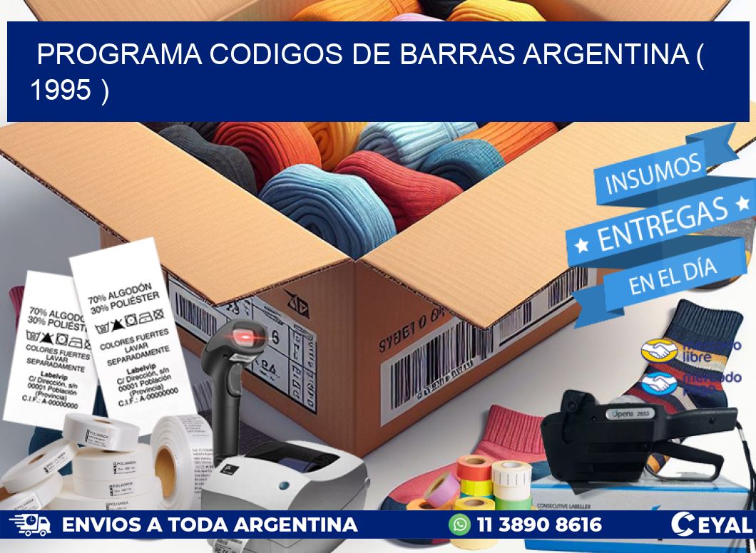 programa codigos de barras argentina ( 1995 )