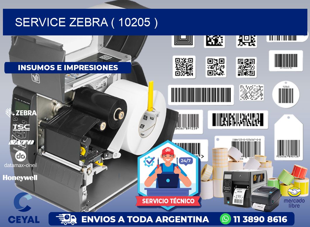 service zebra ( 10205 )