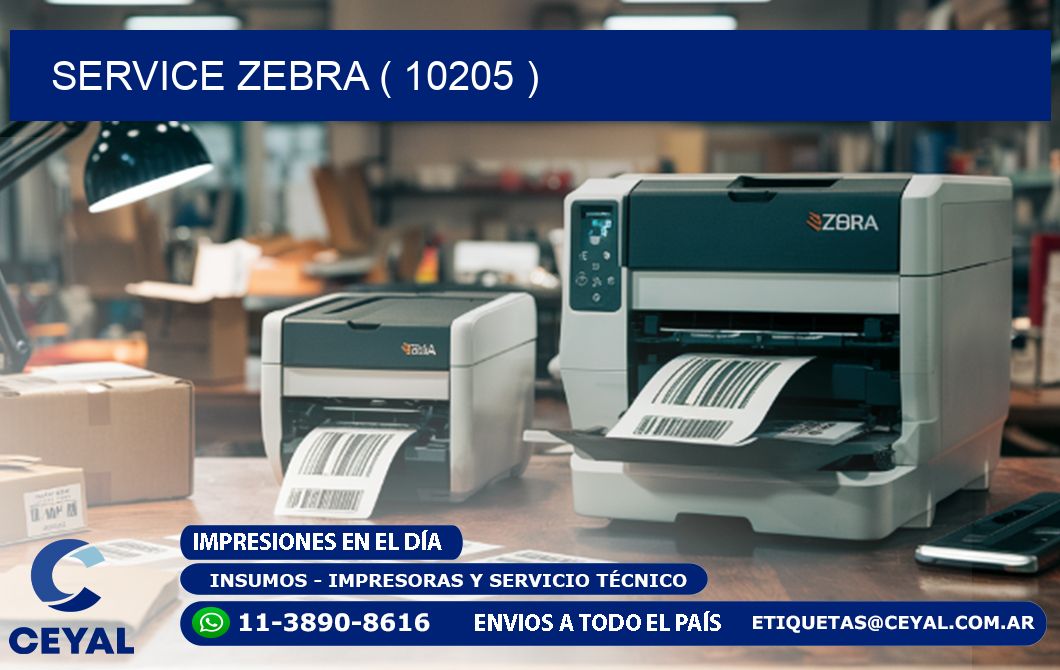service zebra ( 10205 )
