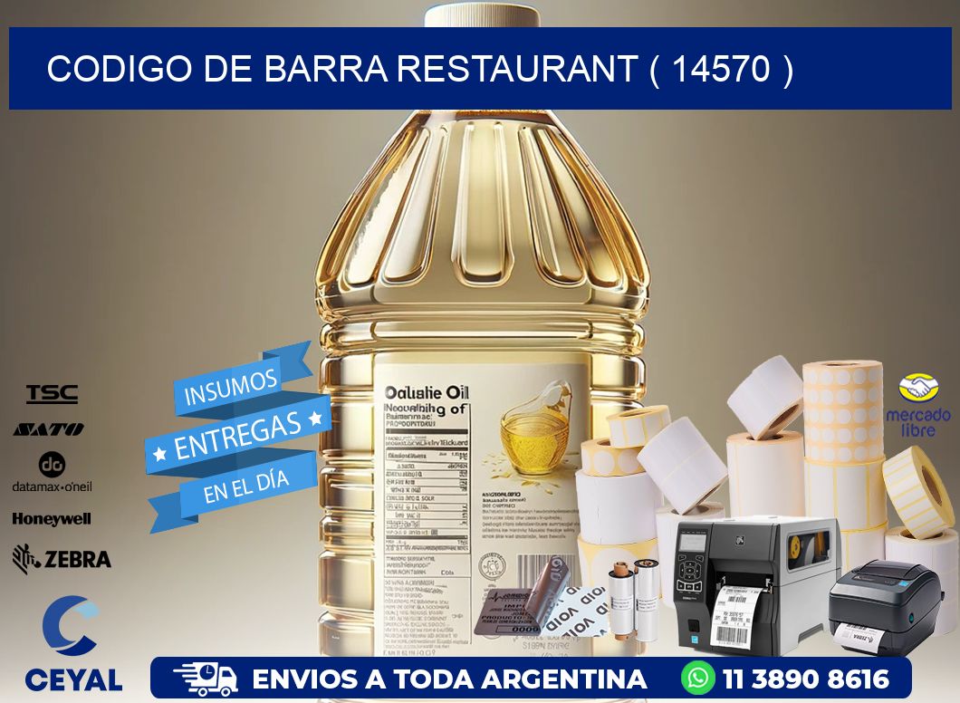 CODIGO DE BARRA RESTAURANT ( 14570 )