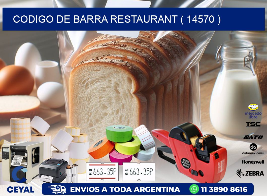 CODIGO DE BARRA RESTAURANT ( 14570 )