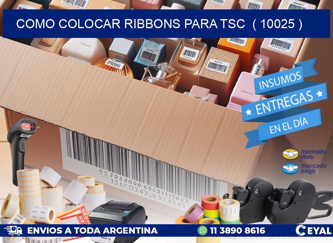 COMO COLOCAR RIBBONS PARA TSC  ( 10025 )
