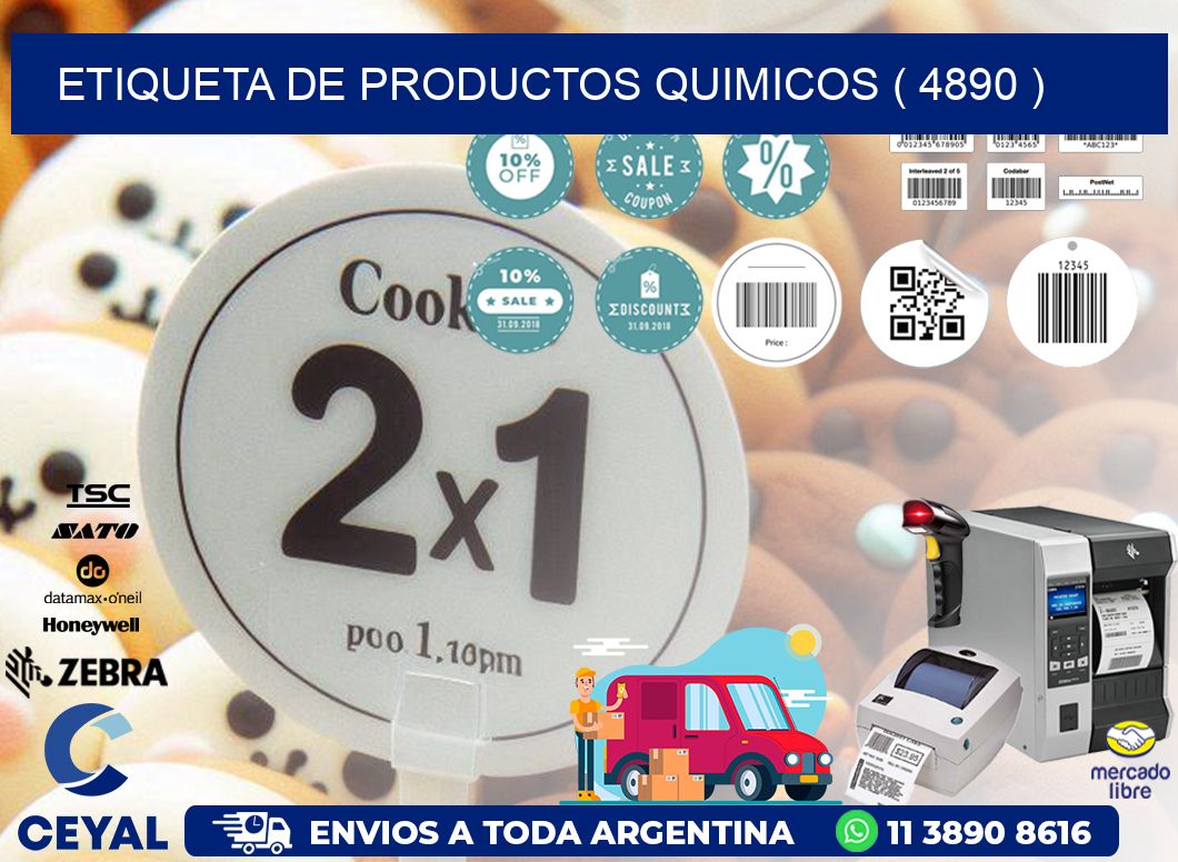 ETIQUETA DE PRODUCTOS QUIMICOS ( 4890 )