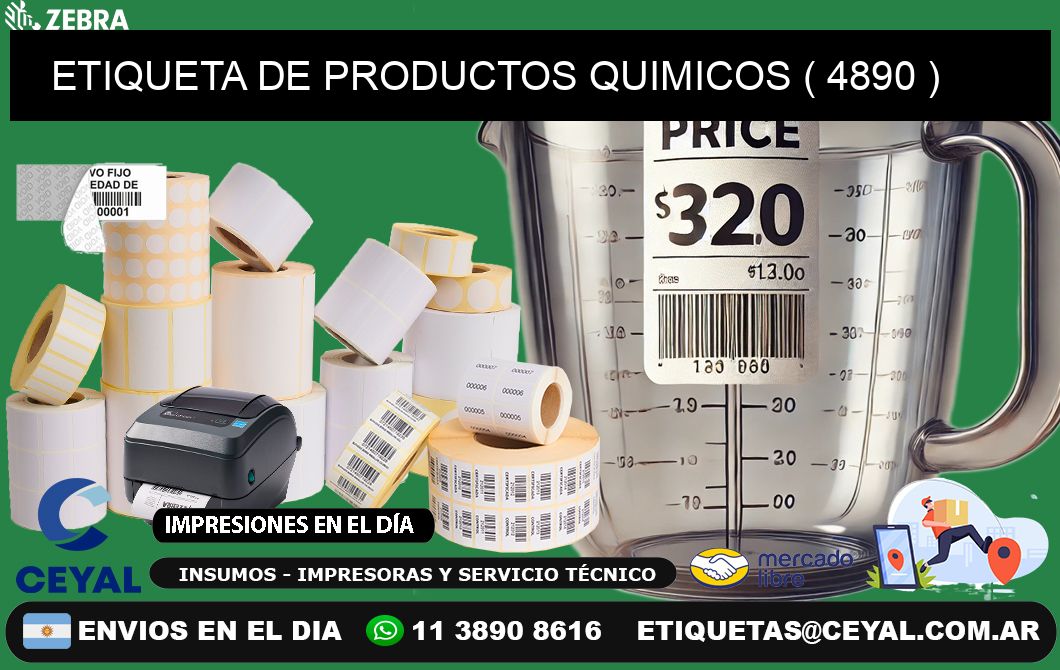 ETIQUETA DE PRODUCTOS QUIMICOS ( 4890 )