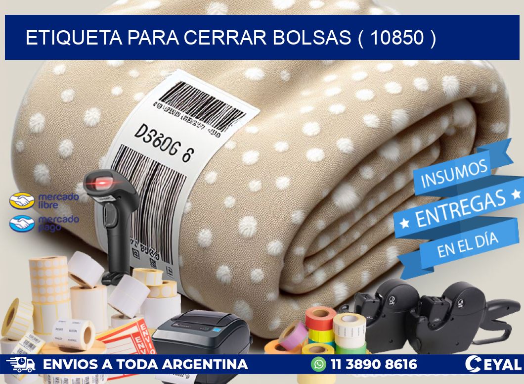 ETIQUETA PARA CERRAR BOLSAS ( 10850 )