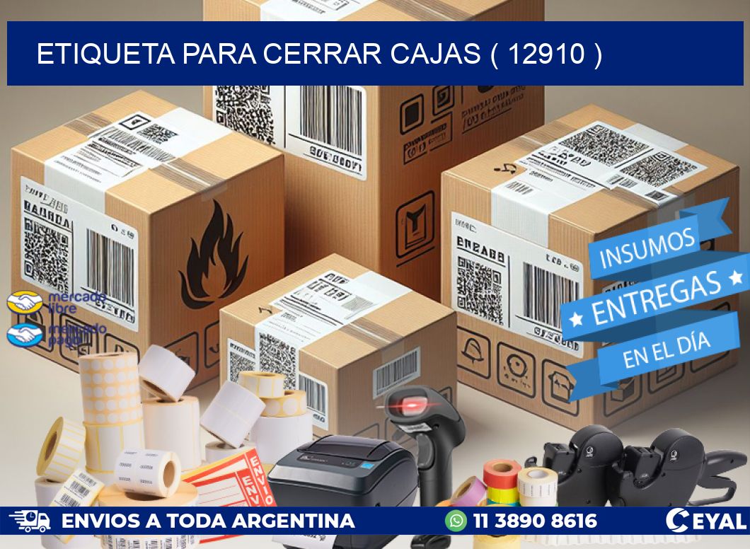 ETIQUETA PARA CERRAR CAJAS ( 12910 )