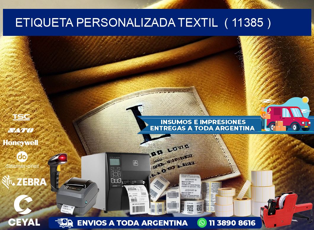 ETIQUETA PERSONALIZADA TEXTIL  ( 11385 )