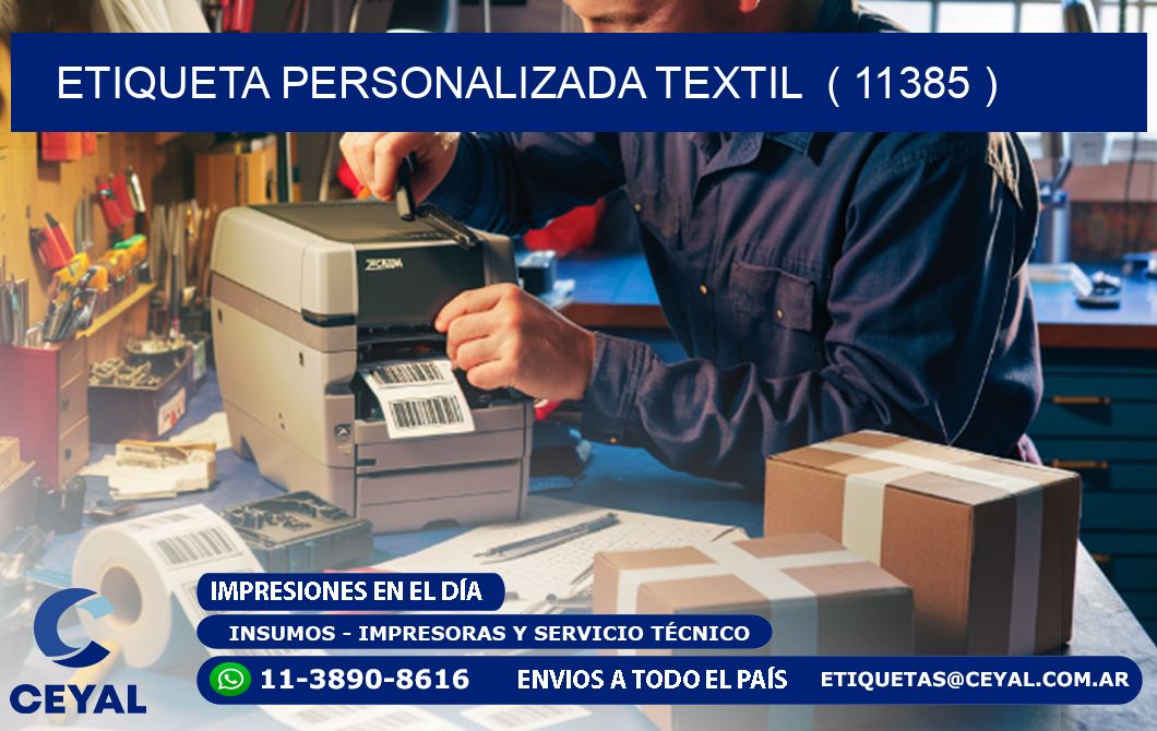 ETIQUETA PERSONALIZADA TEXTIL  ( 11385 )