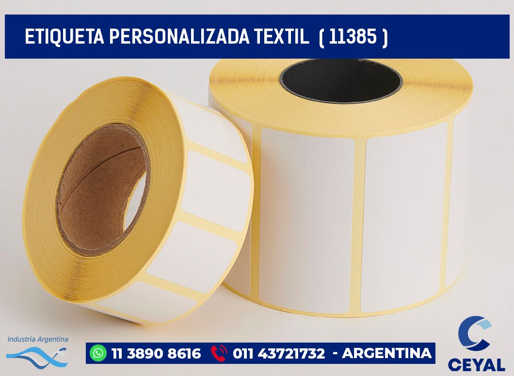 ETIQUETA PERSONALIZADA TEXTIL  ( 11385 )