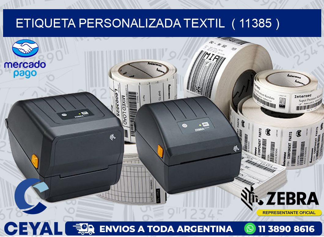 ETIQUETA PERSONALIZADA TEXTIL  ( 11385 )