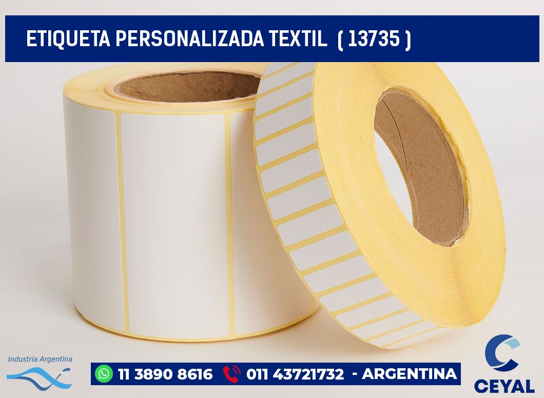 ETIQUETA PERSONALIZADA TEXTIL  ( 13735 )