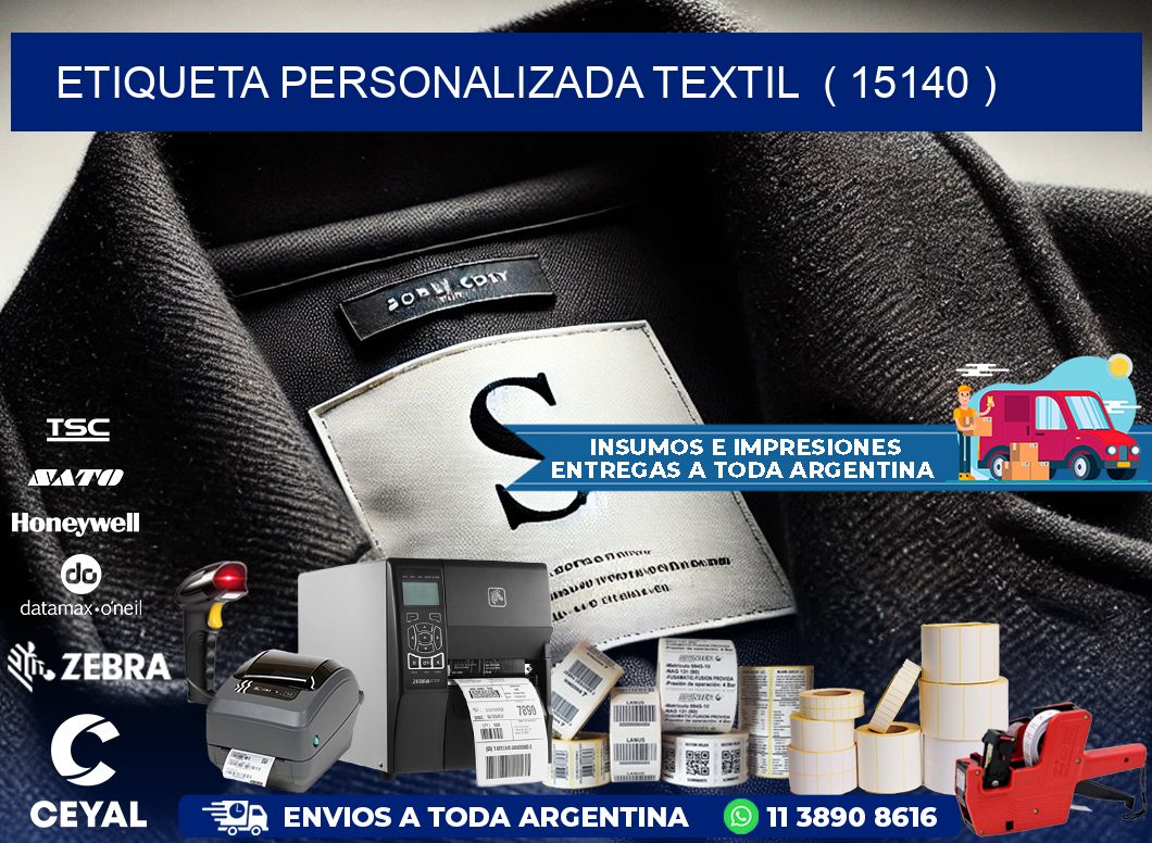 ETIQUETA PERSONALIZADA TEXTIL  ( 15140 )