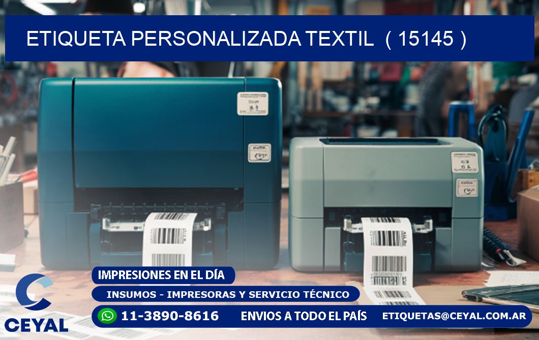 ETIQUETA PERSONALIZADA TEXTIL  ( 15145 )