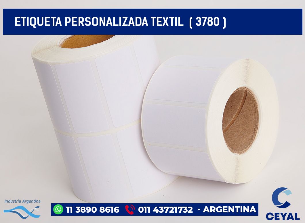 ETIQUETA PERSONALIZADA TEXTIL  ( 3780 )