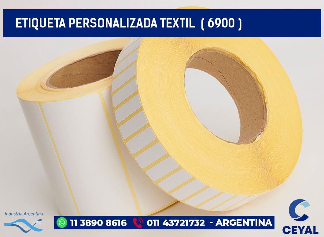 ETIQUETA PERSONALIZADA TEXTIL  ( 6900 )