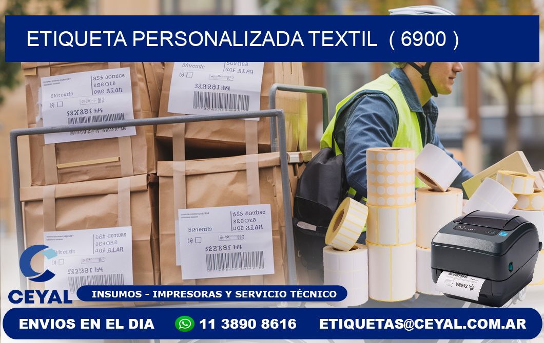 ETIQUETA PERSONALIZADA TEXTIL  ( 6900 )