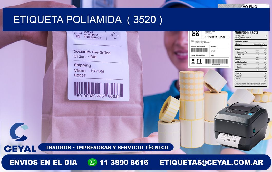 ETIQUETA POLIAMIDA  ( 3520 )