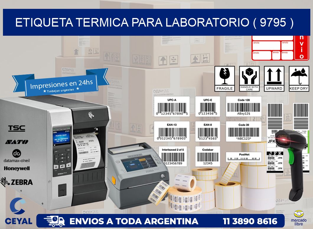 ETIQUETA TERMICA PARA LABORATORIO ( 9795 )