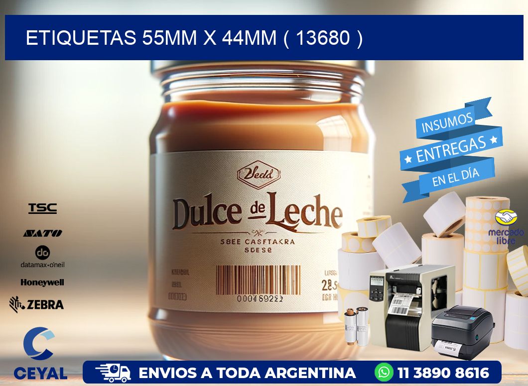 ETIQUETAS 55MM X 44MM ( 13680 )
