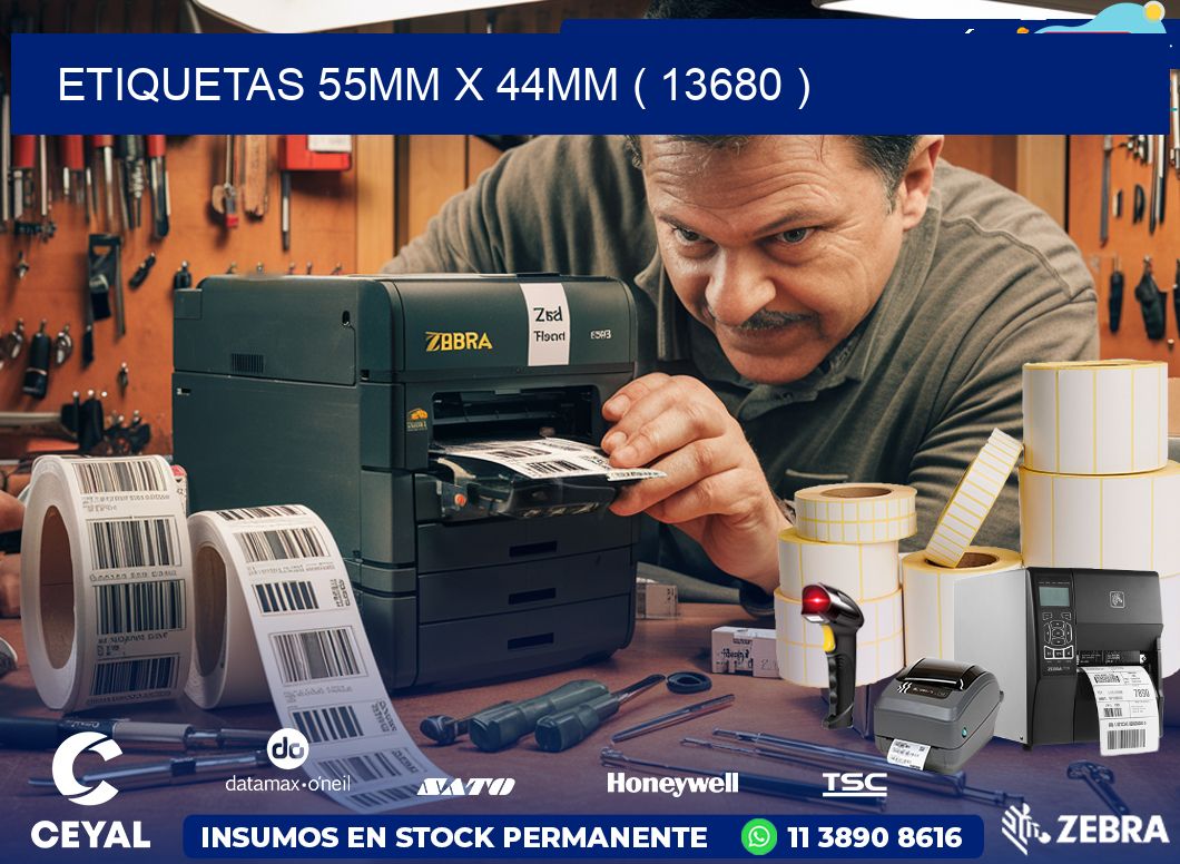 ETIQUETAS 55MM X 44MM ( 13680 )
