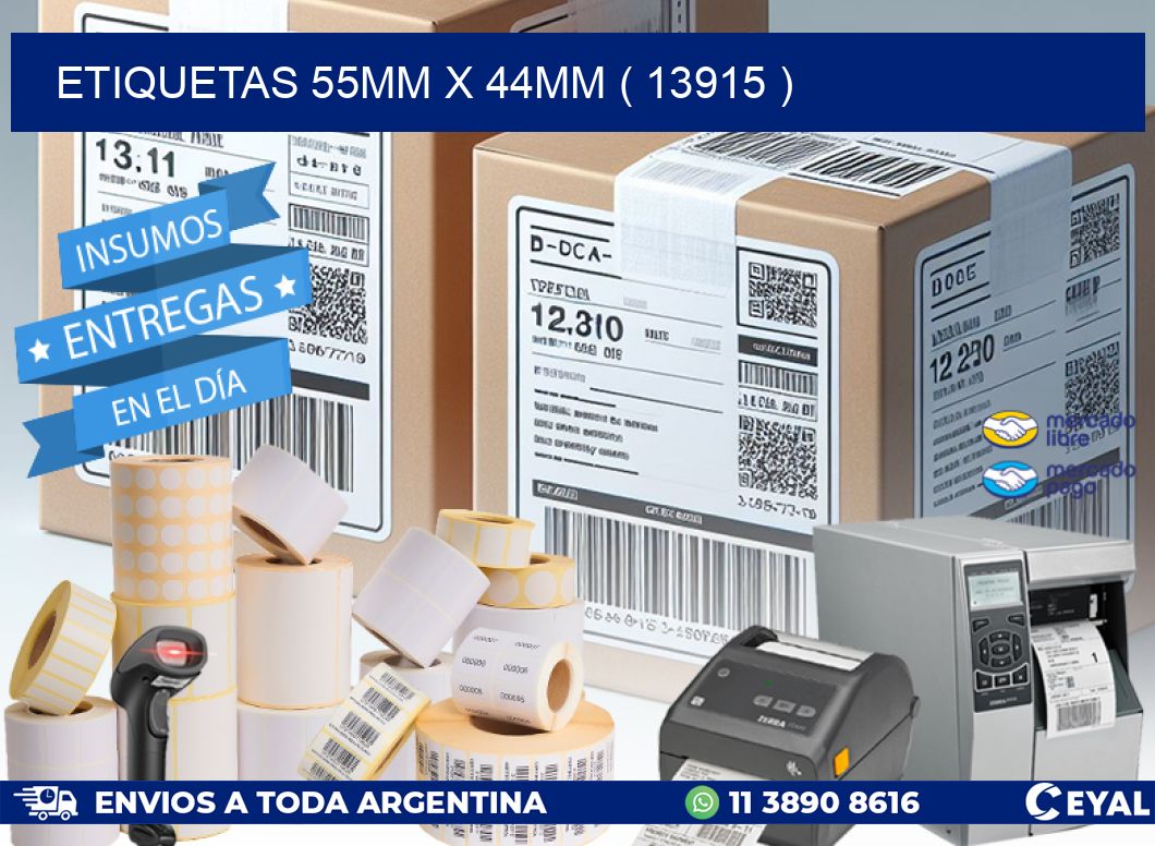 ETIQUETAS 55MM X 44MM ( 13915 )