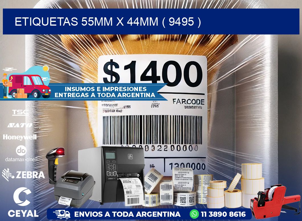 ETIQUETAS 55MM X 44MM ( 9495 )